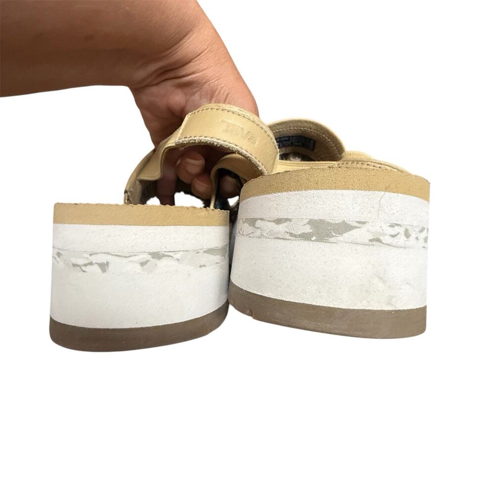 Teva Flatform Ceres Platform Sandals in Double Double Diamond size 9 Boho Aztec - Picture 9 of 15